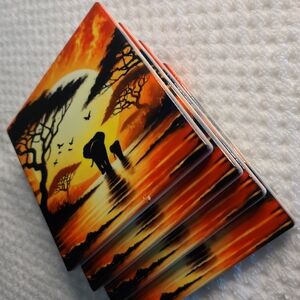 African Sunset Coasters